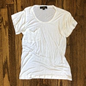 KAIN super soft classic pocket white tee